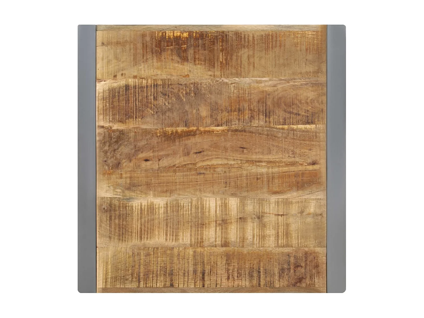 Table de salle à manger 70x70x75cm Bois de manguier massif brut