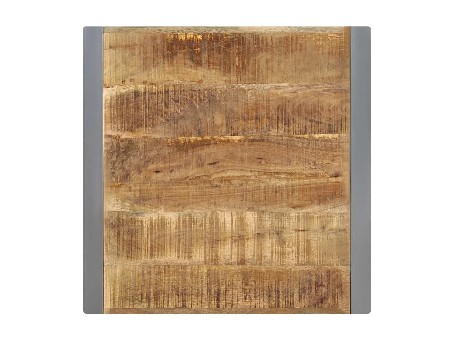 Table de salle à manger 70x70x75cm Bois de manguier massif brut