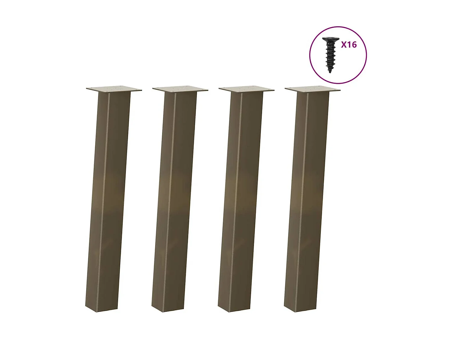 Table à manger marron clair bois de chêne massif rectangulaire