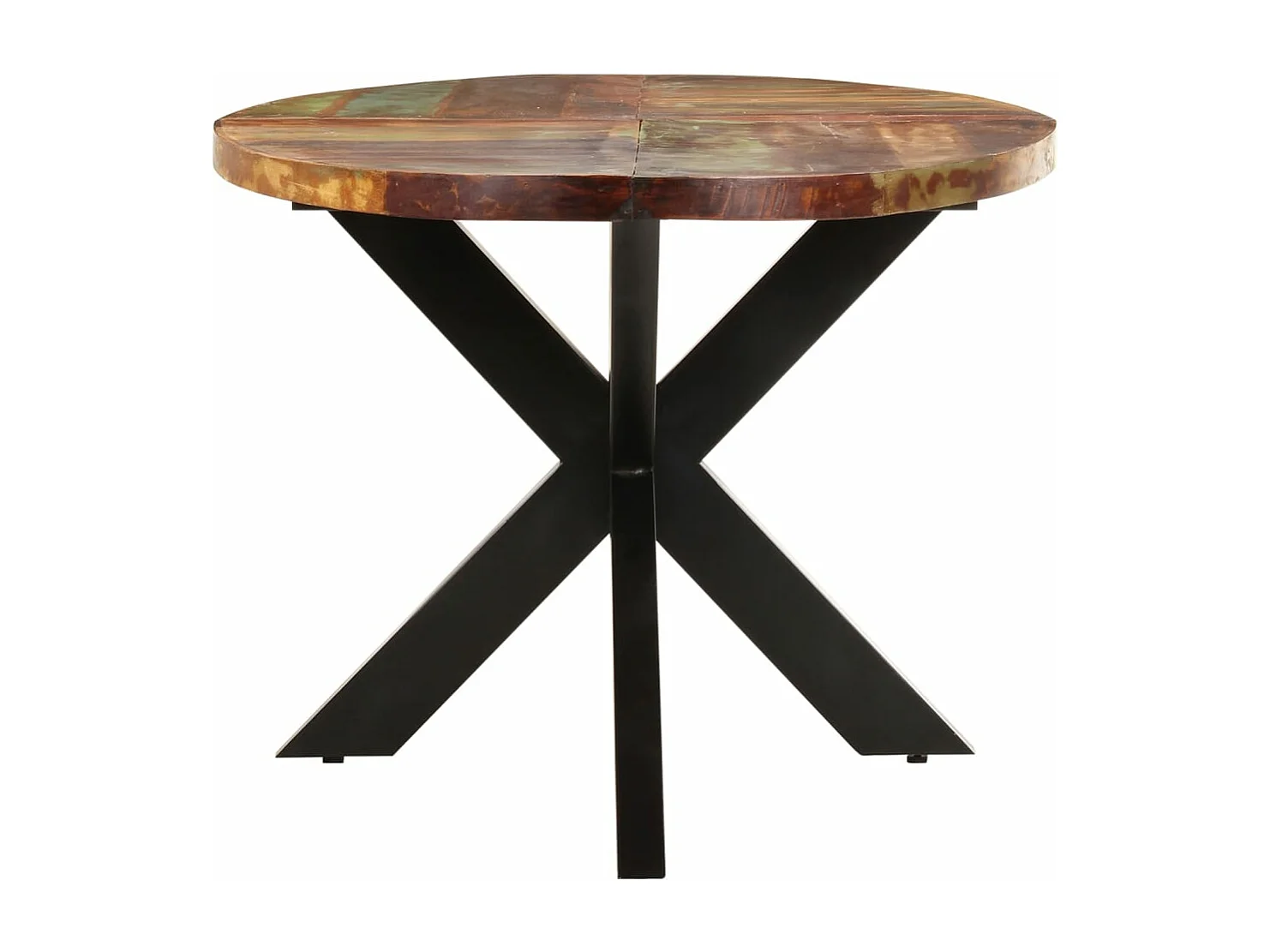 Table à manger ovale 200x100x75 cm Bois de récupération solide