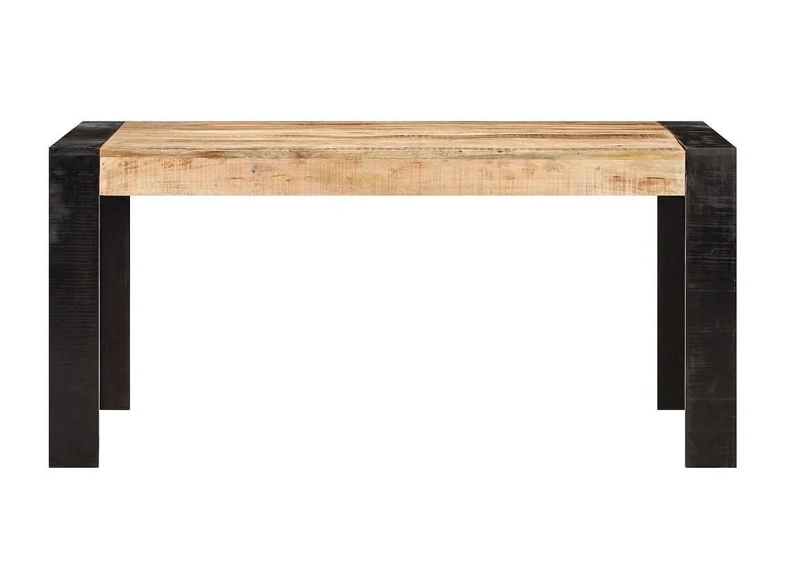 Mesa de comedor de madera maciza de mango 160x80x76 cm