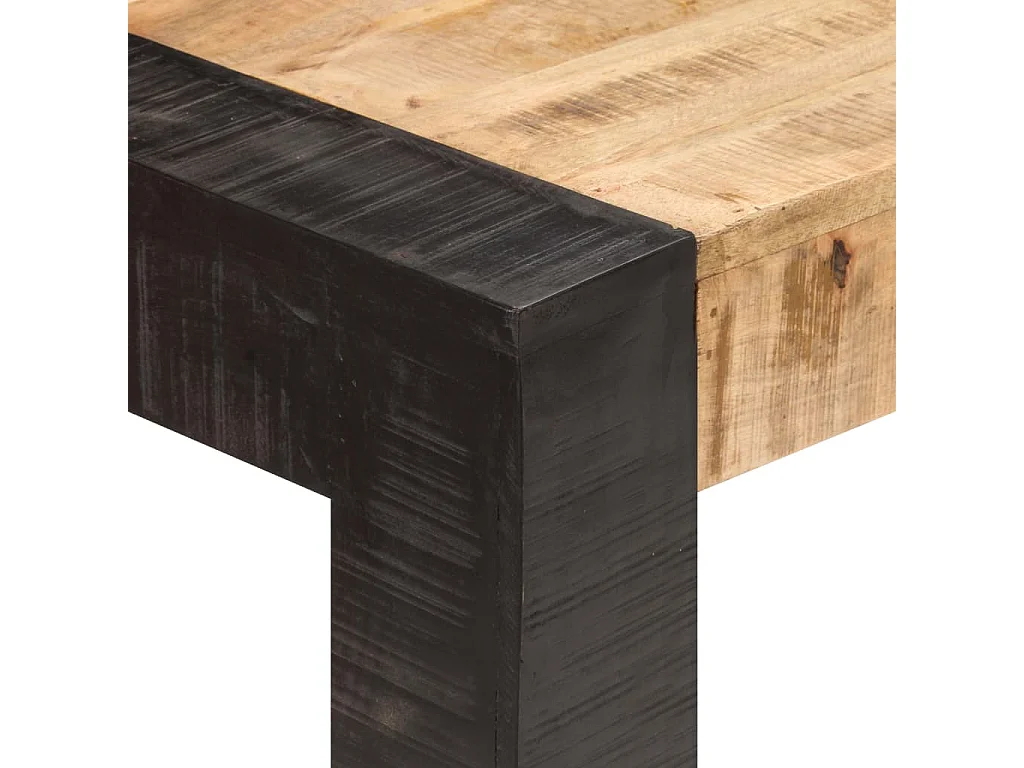 Mesa de comedor de madera maciza de mango 160x80x76 cm