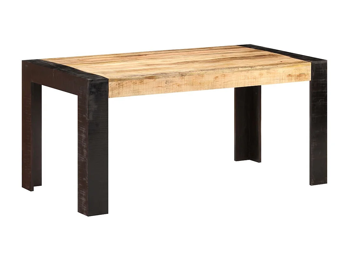 Mesa de comedor de madera maciza de mango 160x80x76 cm