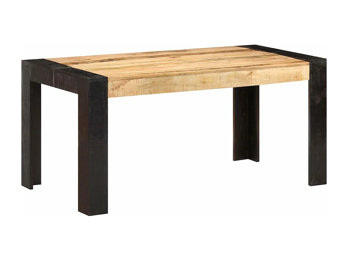 Mesa de comedor de madera maciza de mango 160x80x76 cm