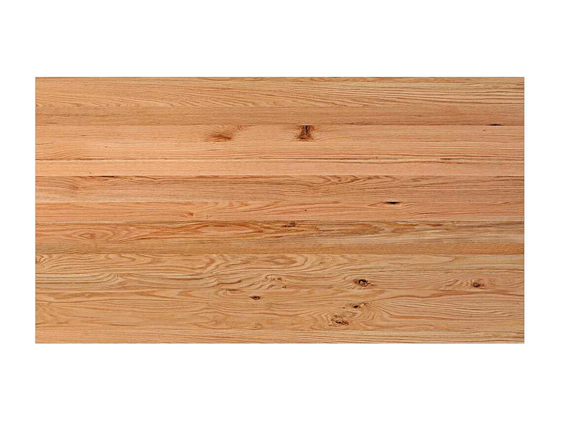 Eettafel rechthoekig 220x120x74 cm massief eikenhout lichtbruin