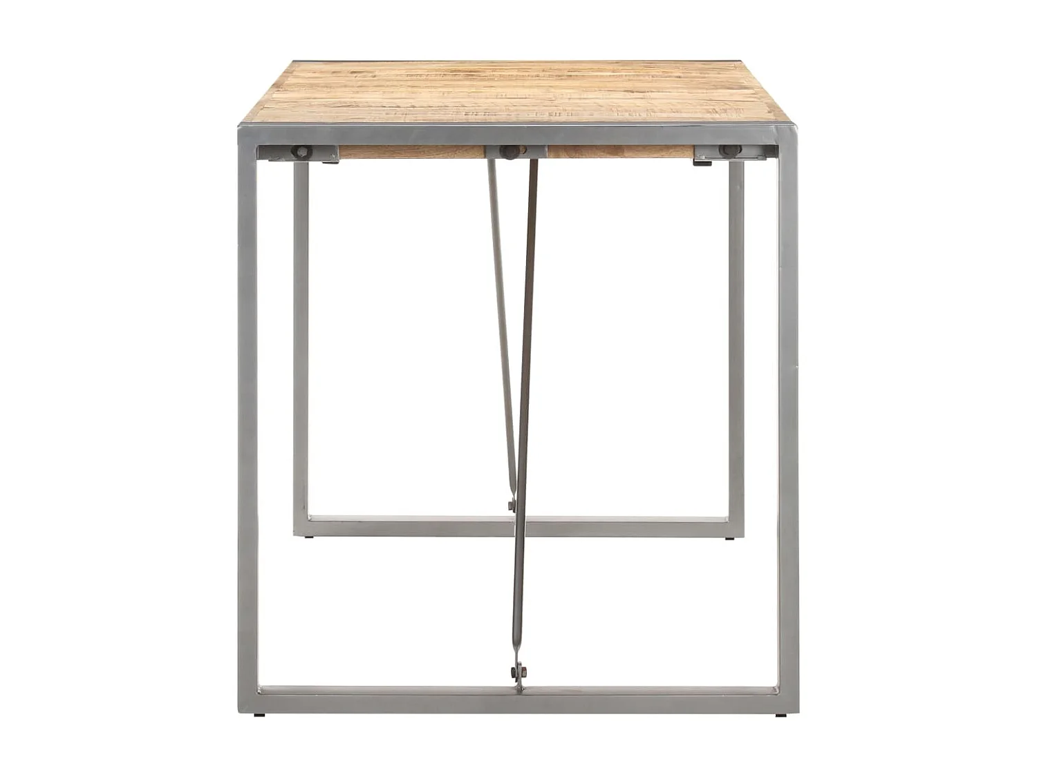 Table à manger 160x80x75 cm Bois de manguier massif brut