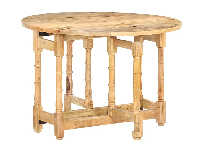 Table de salle à manger Rond 110x76 cm Bois de manguier massif