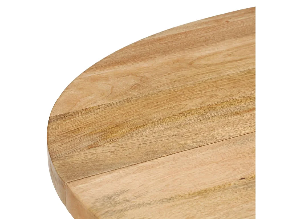 Eettafel rond 110x76 cm massief mangohout