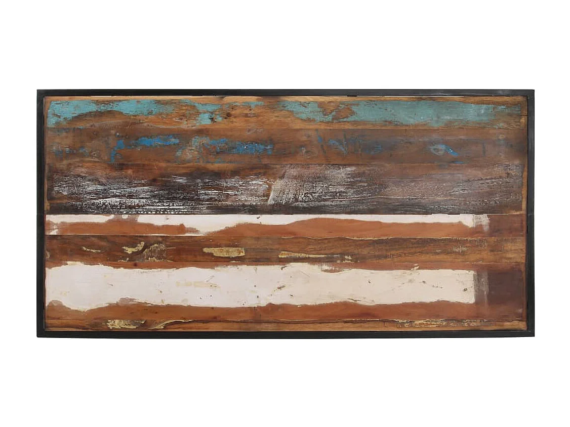 Table de salle à manger 140 cm Bois de récupération massif