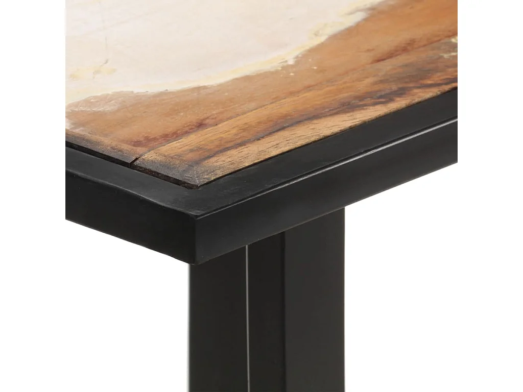 Table de salle à manger 140 cm Bois de récupération massif