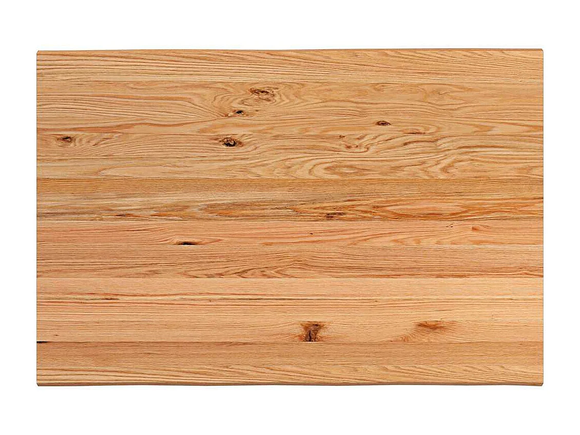 Table à manger marron clair bois de chêne massif