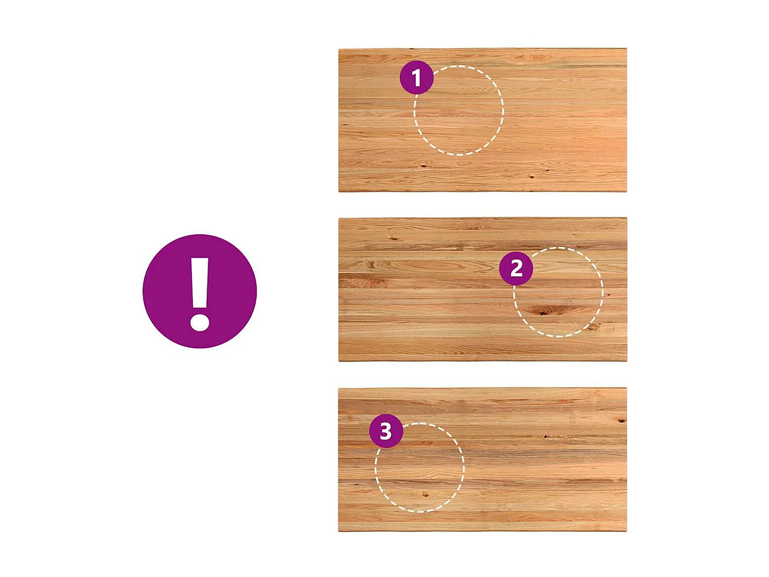 Table à manger marron clair bois de chêne massif rectangulaire