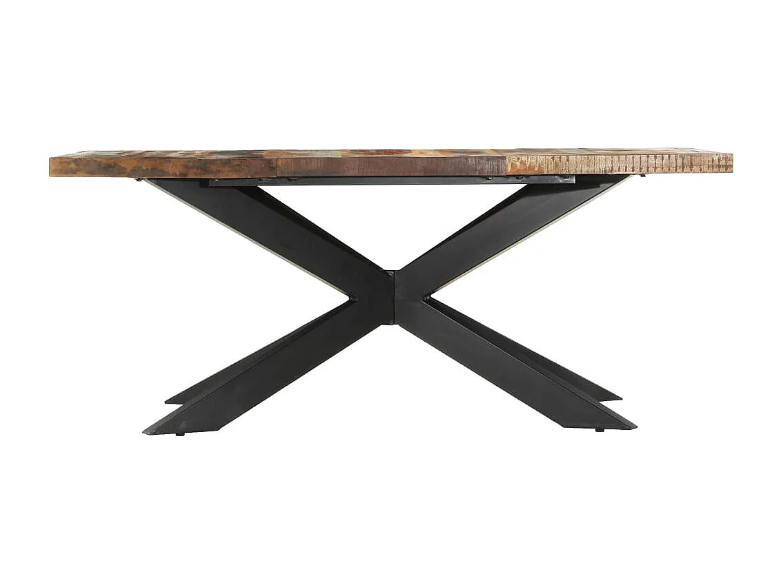 Table de salle à manger 180x90x76cm Bois de récupération solide