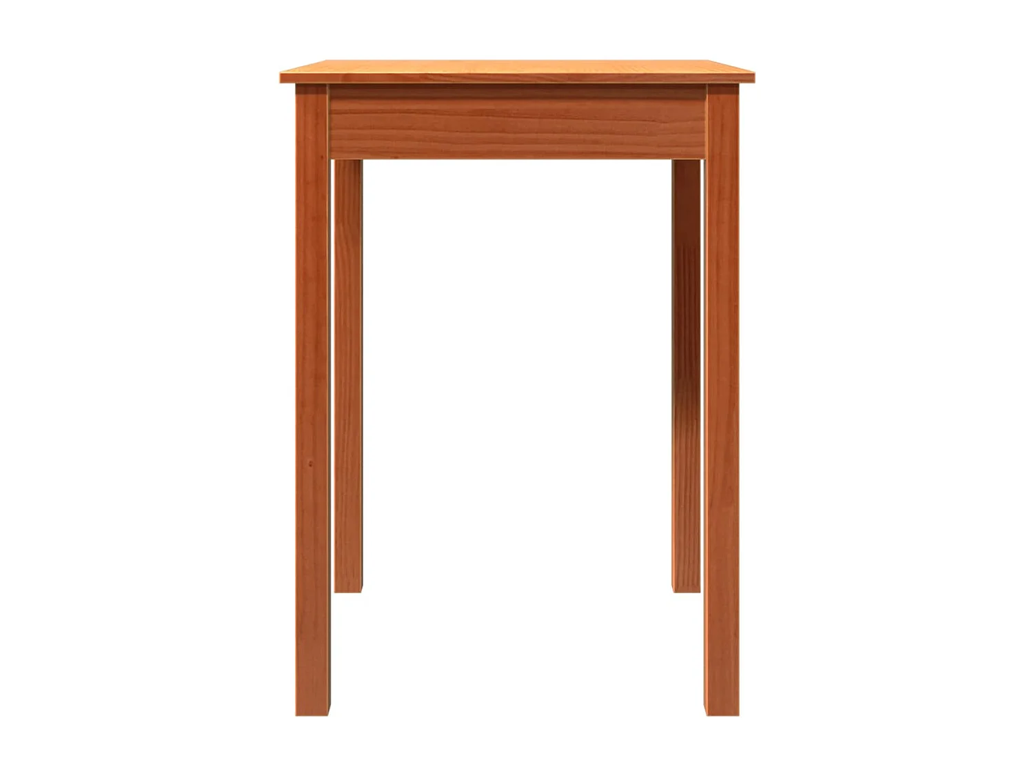 Table à manger cire marron 55x55x75 cm bois massif de pin