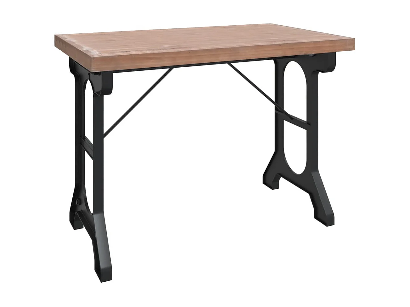 Table à manger 110x65x82 cm Bois de sapin massif et fer