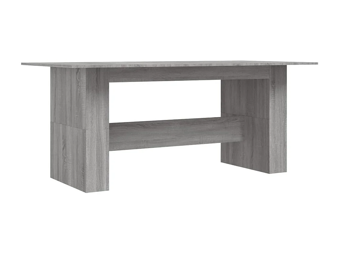 Table à manger sonoma gris 180x90x76 cm bois d'ingénierie