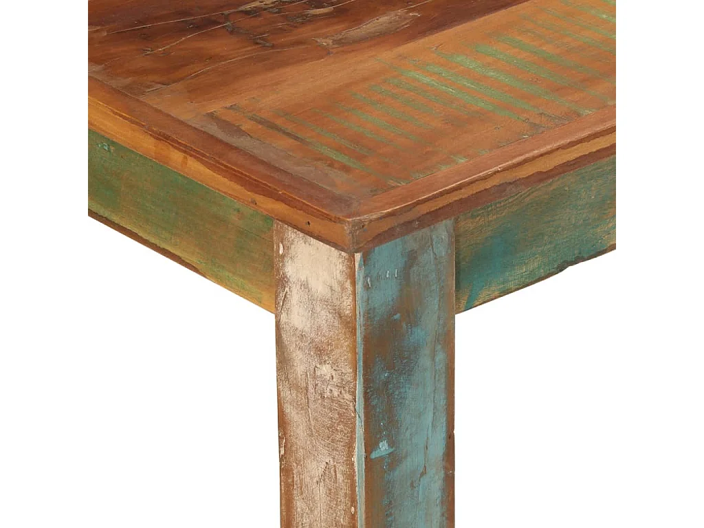 Table de salle à manger 110x55x76cm Bois massif de récupération