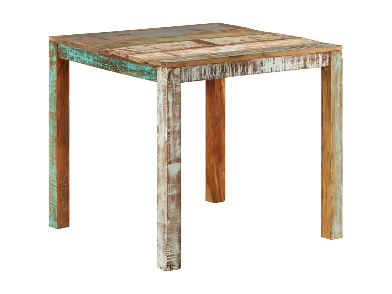 Table de salle à manger 82x80x76 cm Bois de récupération solide