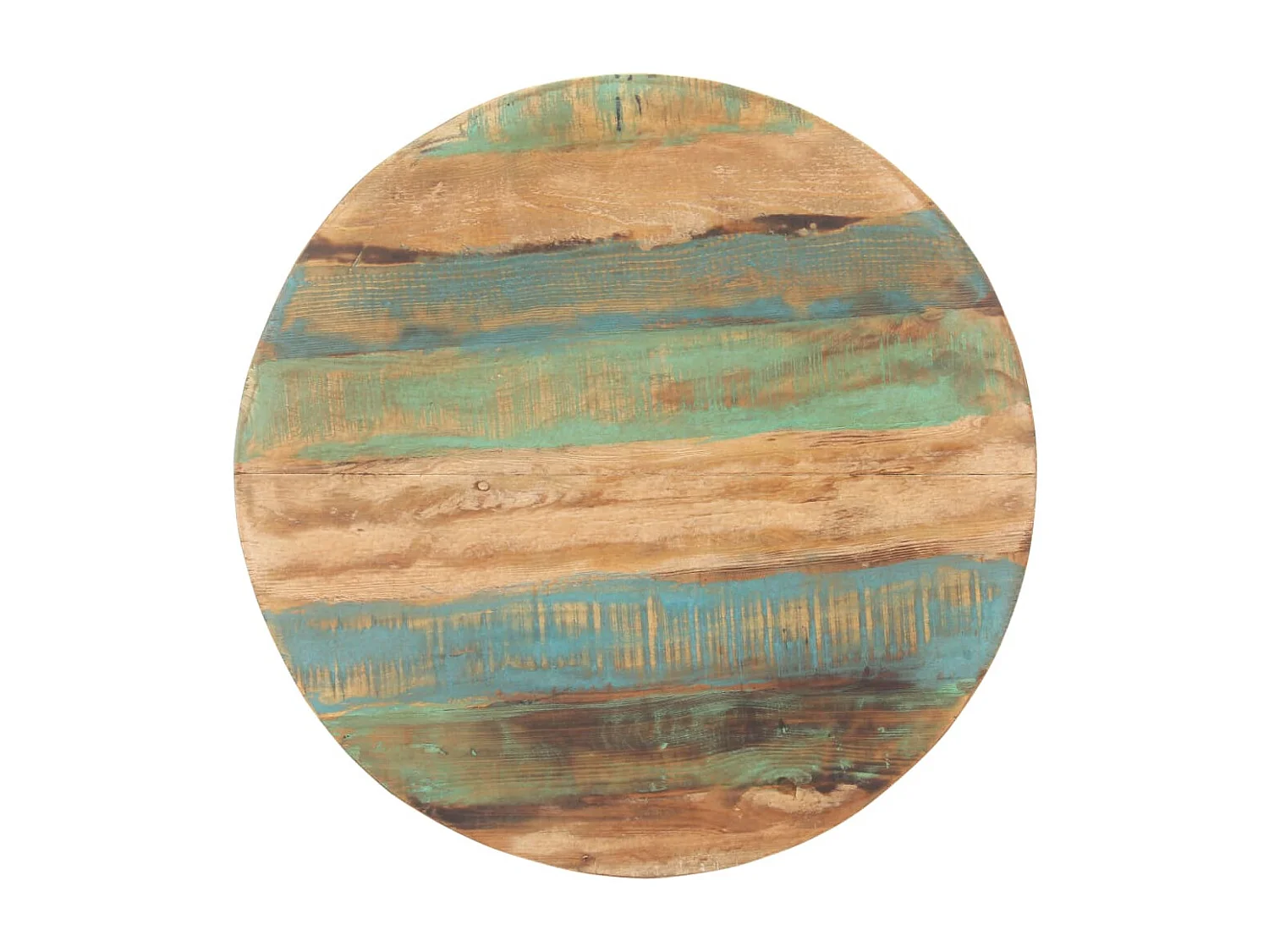 Mesa de jantar 80 cm madeira recuperada maciça