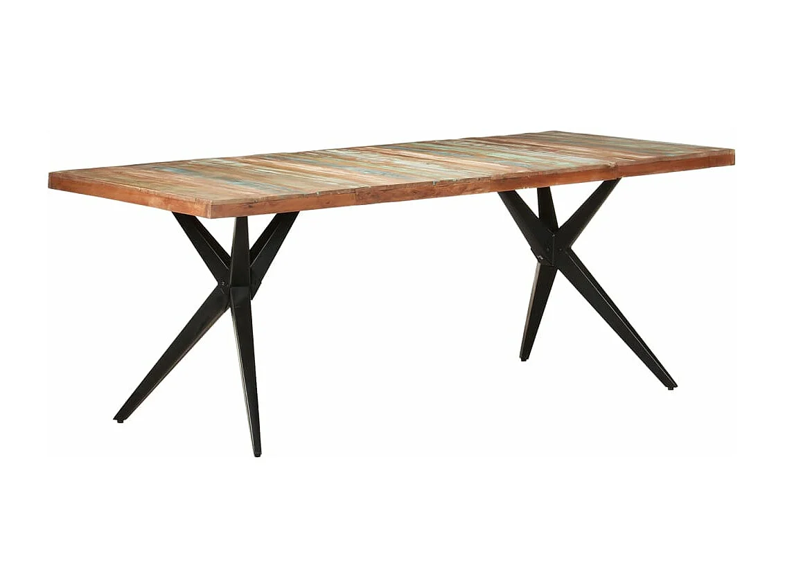 Eettafel 200x90x76 cm massief gerecycled hout