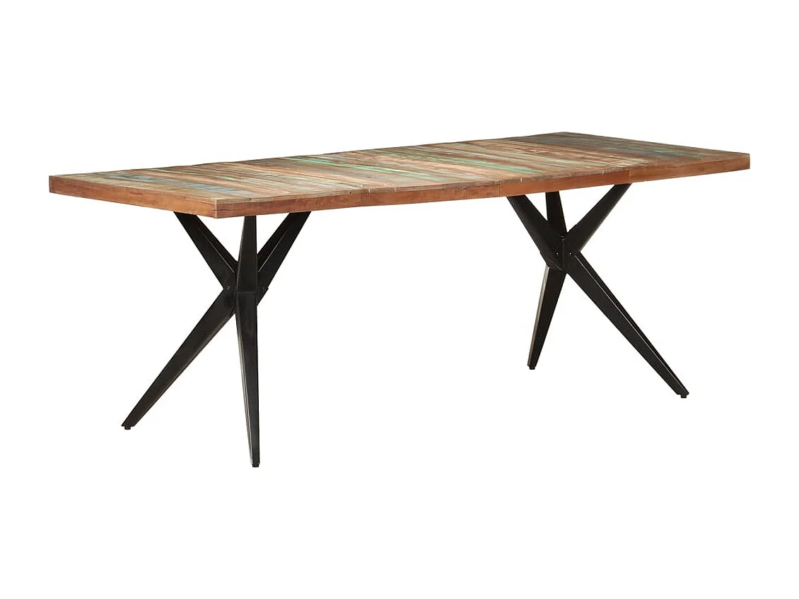Eettafel 200x90x76 cm massief gerecycled hout