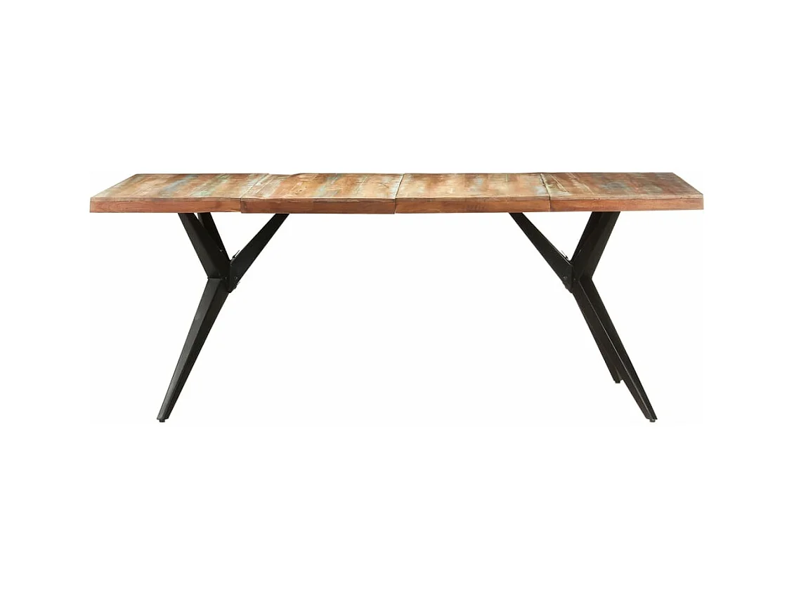 Table de salle à manger 200x90x76cm Bois de récupération solide