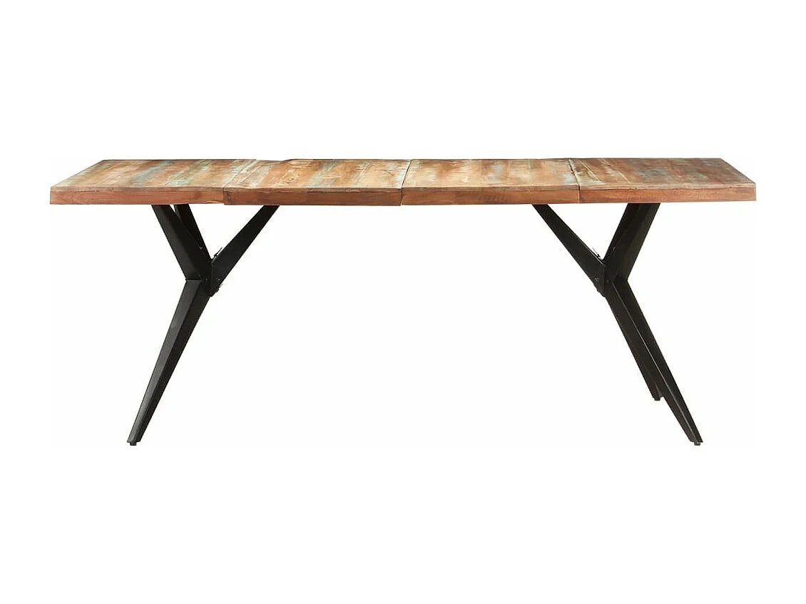 Table de salle à manger 200x90x76cm Bois de récupération solide
