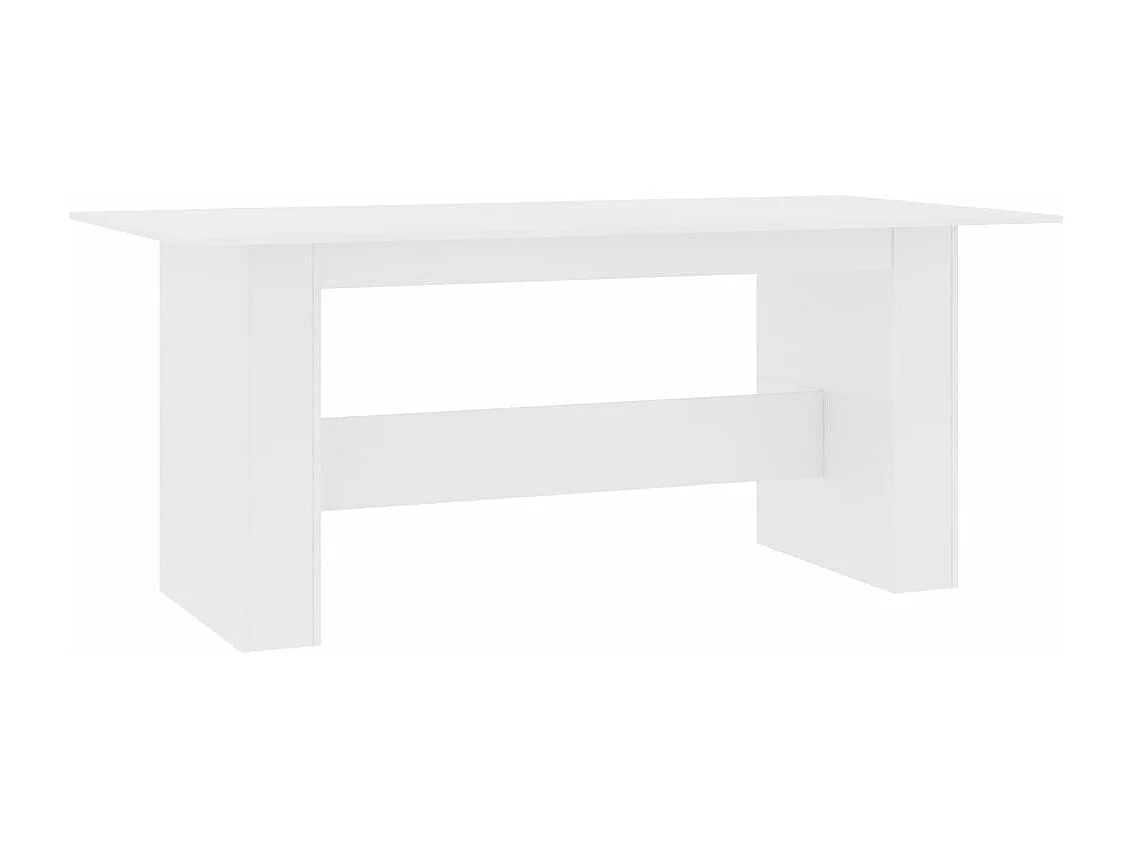 Table de salle à manger Blanc 180 x 90 x 76 cm Aggloméré