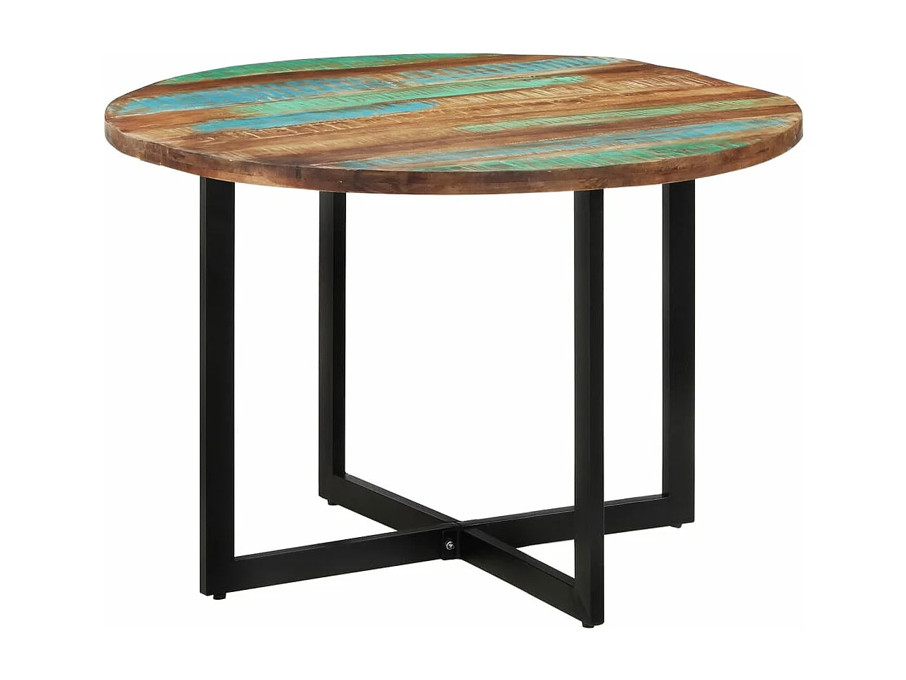 Mesa de comedor madera maciza reciclada 110x75 cm