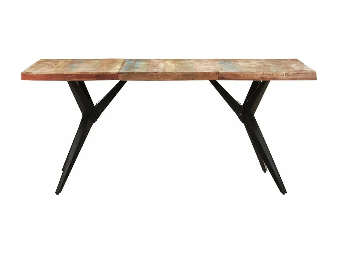 Table de salle à manger 180x90x76cm Bois de récupération solide