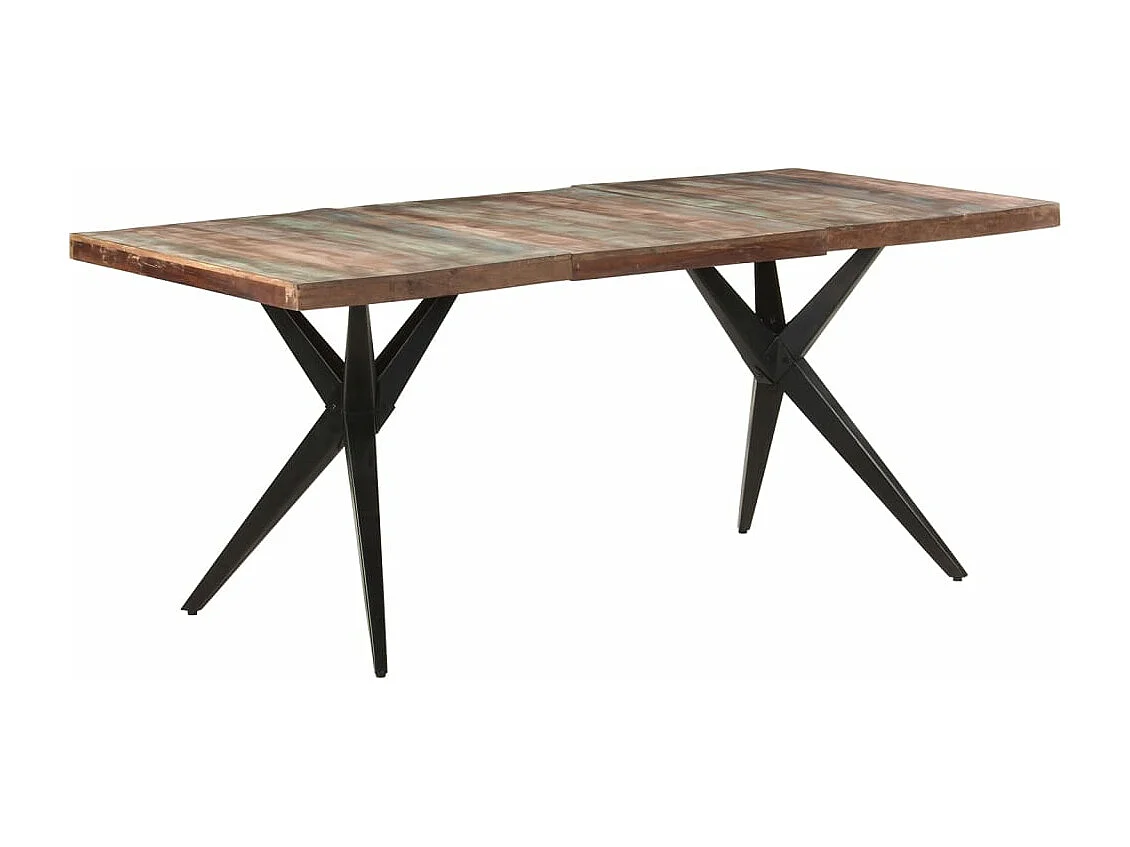 Table de salle à manger 180x90x76cm Bois de récupération solide