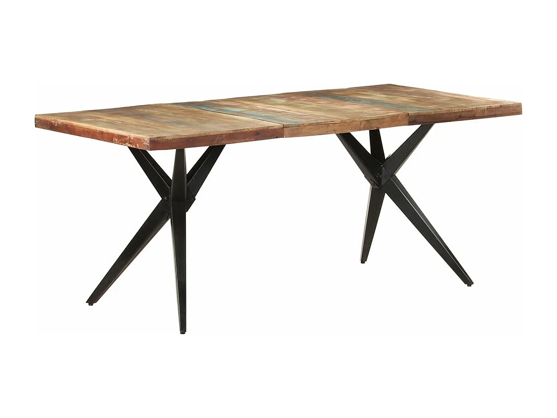 Table de salle à manger 180x90x76cm Bois de récupération solide