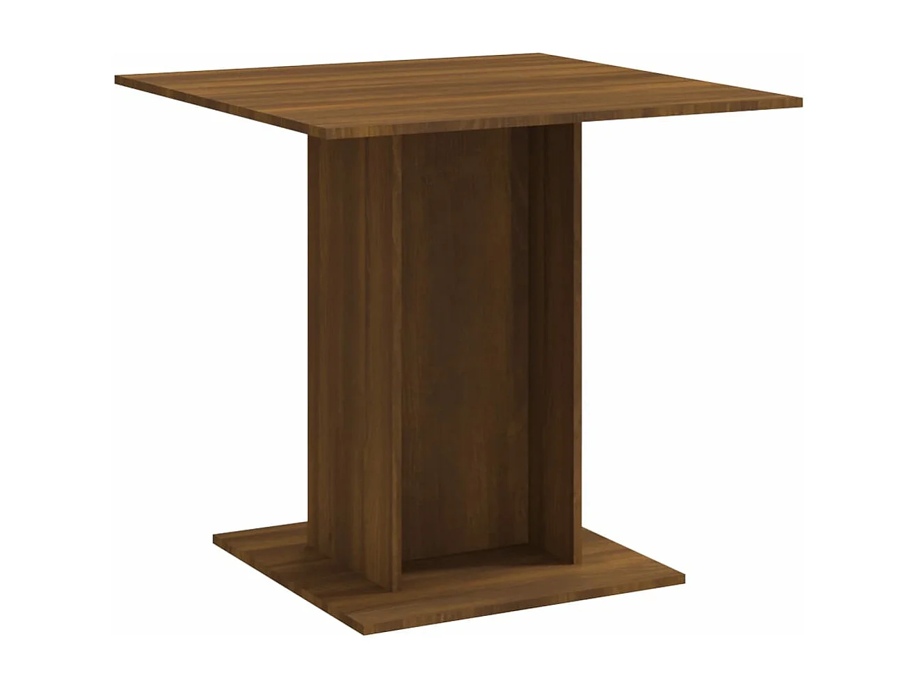 Table à manger Chêne marron 80x80x75 cm Bois d'ingénierie