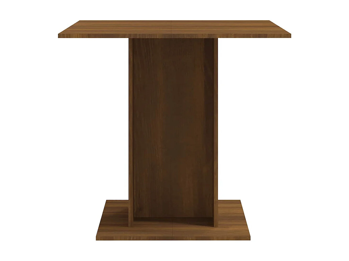 Table à manger Chêne marron 80x80x75 cm Bois d'ingénierie