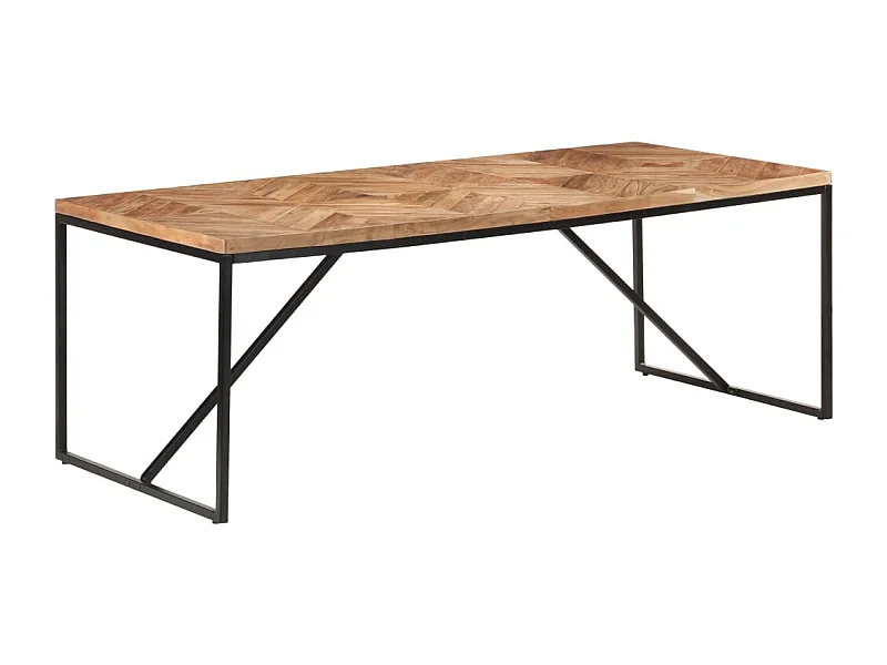 Table à manger 200x90x76 cm Bois massif d'acacia et de manguier