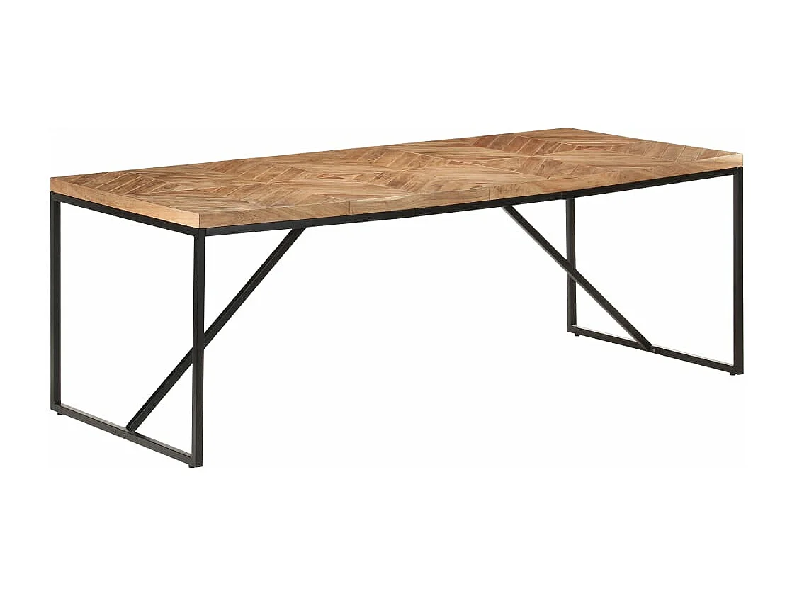 Table à manger 200x90x76 cm Bois massif d'acacia et de manguier