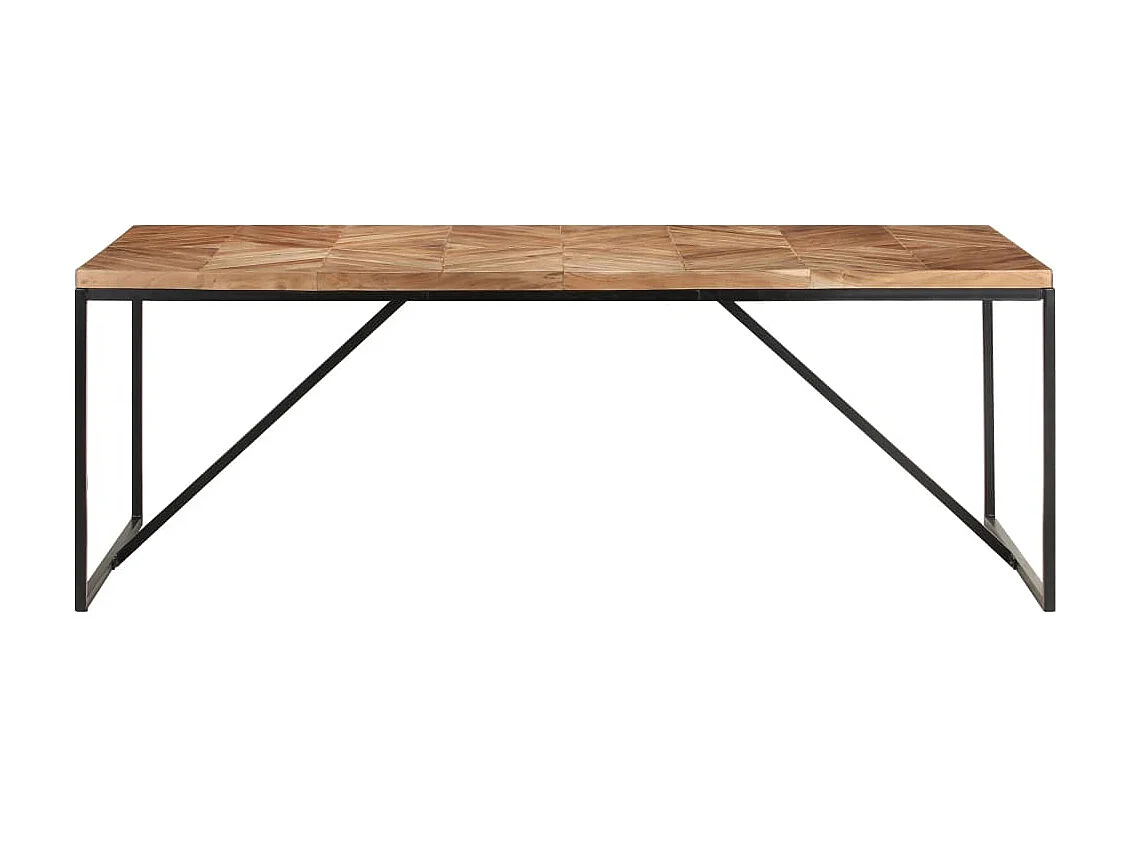 Table à manger 200x90x76 cm Bois massif d'acacia et de manguier