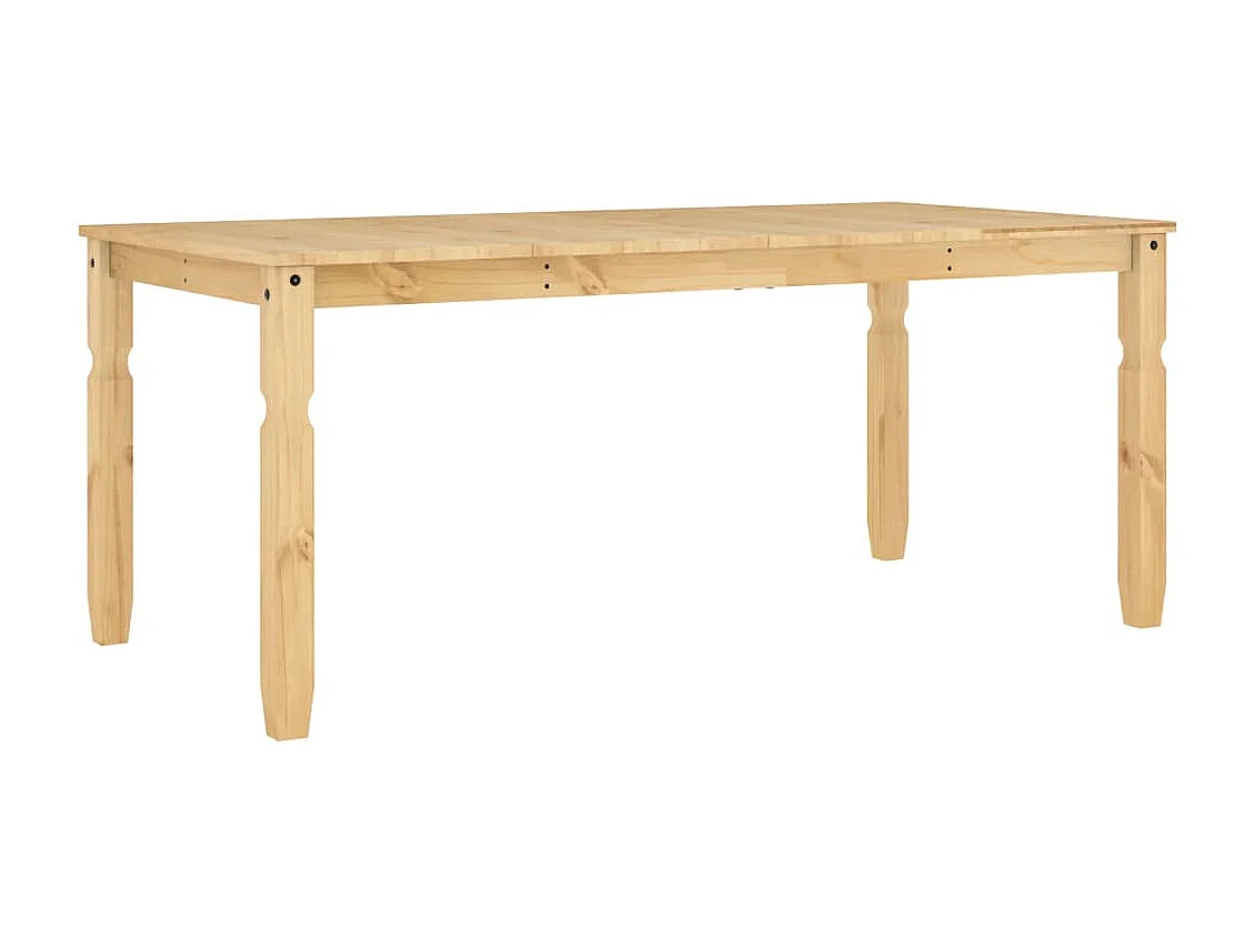 Mesa de comedor Corona madera maciza de pino 180x90x75 cm
