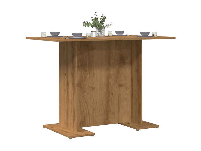 Table à manger chêne artisanal 110 x 60 x 75 cm bois ingénierie