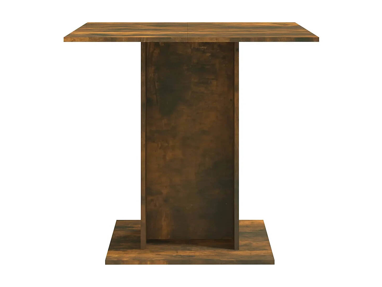 Eettafel 80x80x75 cm bewerkt hout gerookt eiken