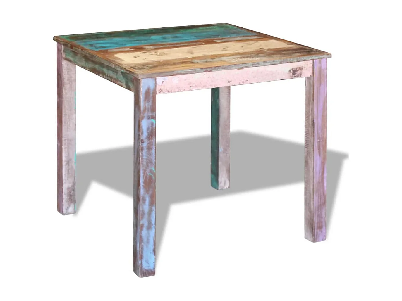 Table de salle à manger Bois de récupération massif 80x82x76 cm