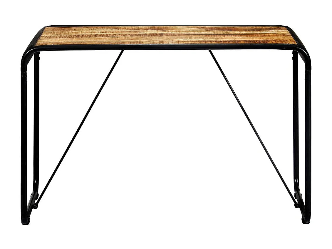 Eettafel 118x60x76 cm massief ruw mangohout
