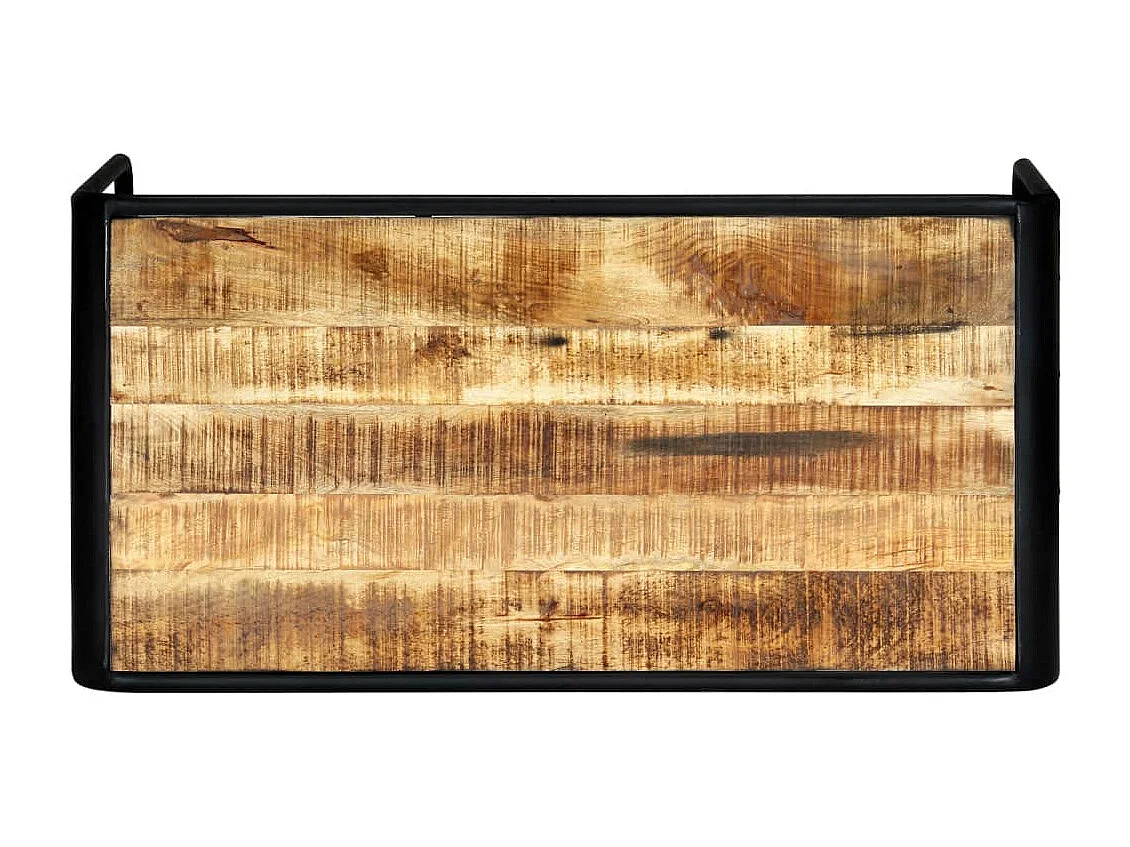 Eettafel 118x60x76 cm massief ruw mangohout
