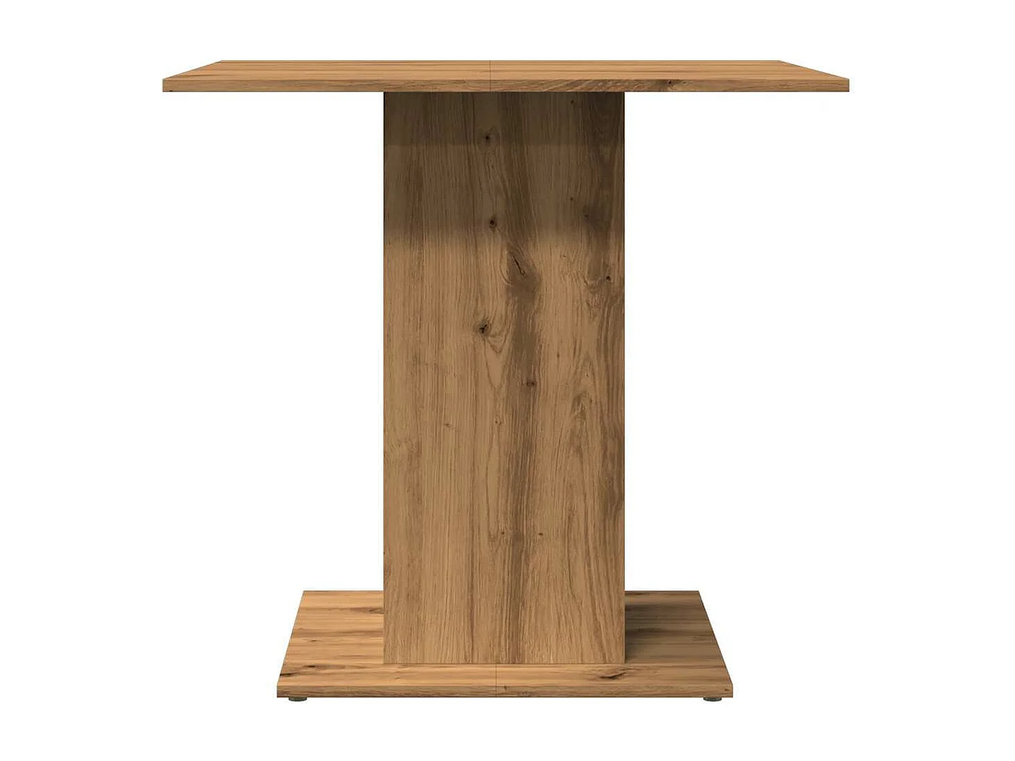 Mesa de jantar 80x80x75 cm derivados madeira carvalho artisiano