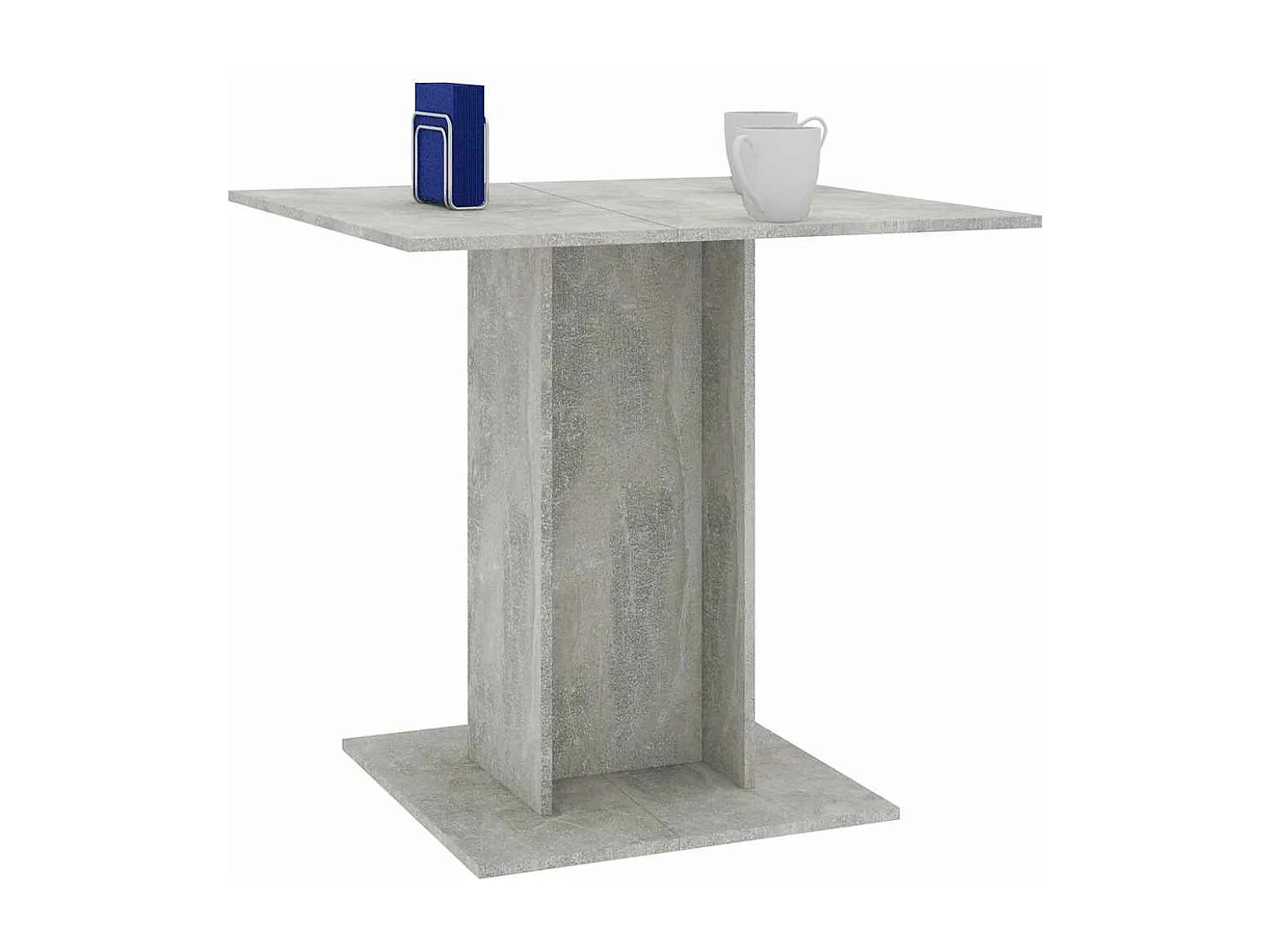 Table de salle à manger Gris béton 80 x 80 x 75 cm Aggloméré