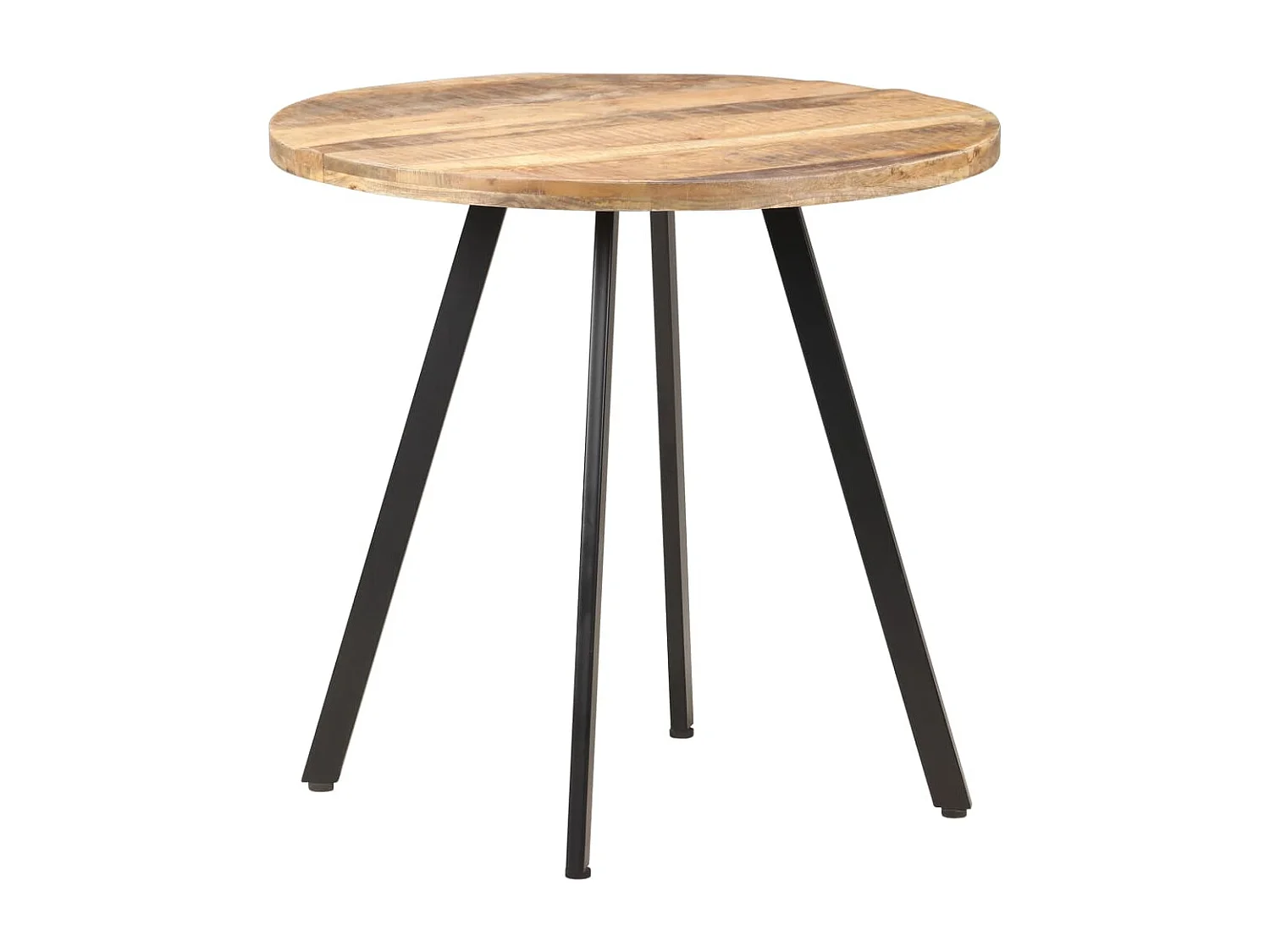 Eettafel 80 cm ruw mangohout