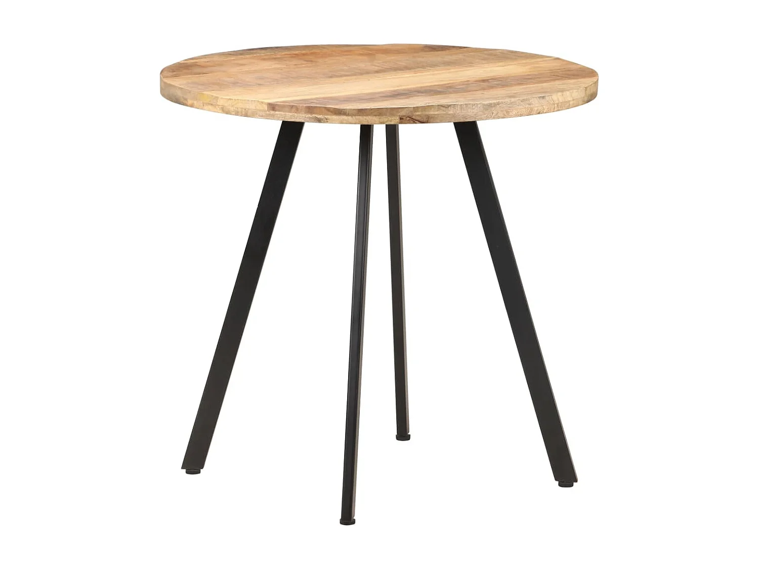 Eettafel 80 cm ruw mangohout