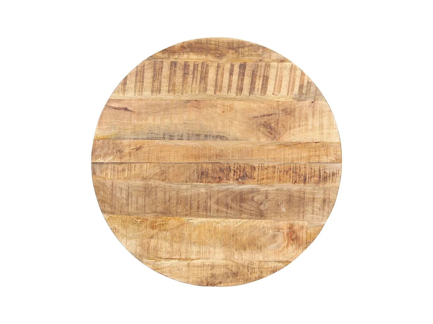 Table de salle à manger 80 cm Bois de manguier brut