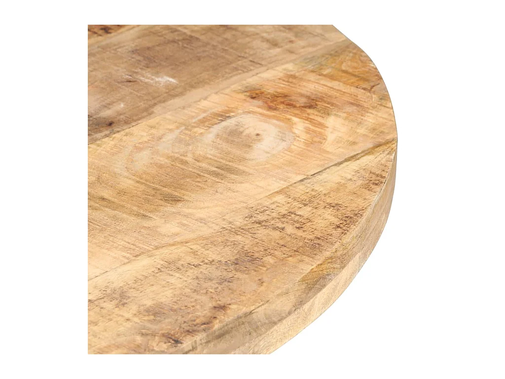 Table de salle à manger 80 cm Bois de manguier brut