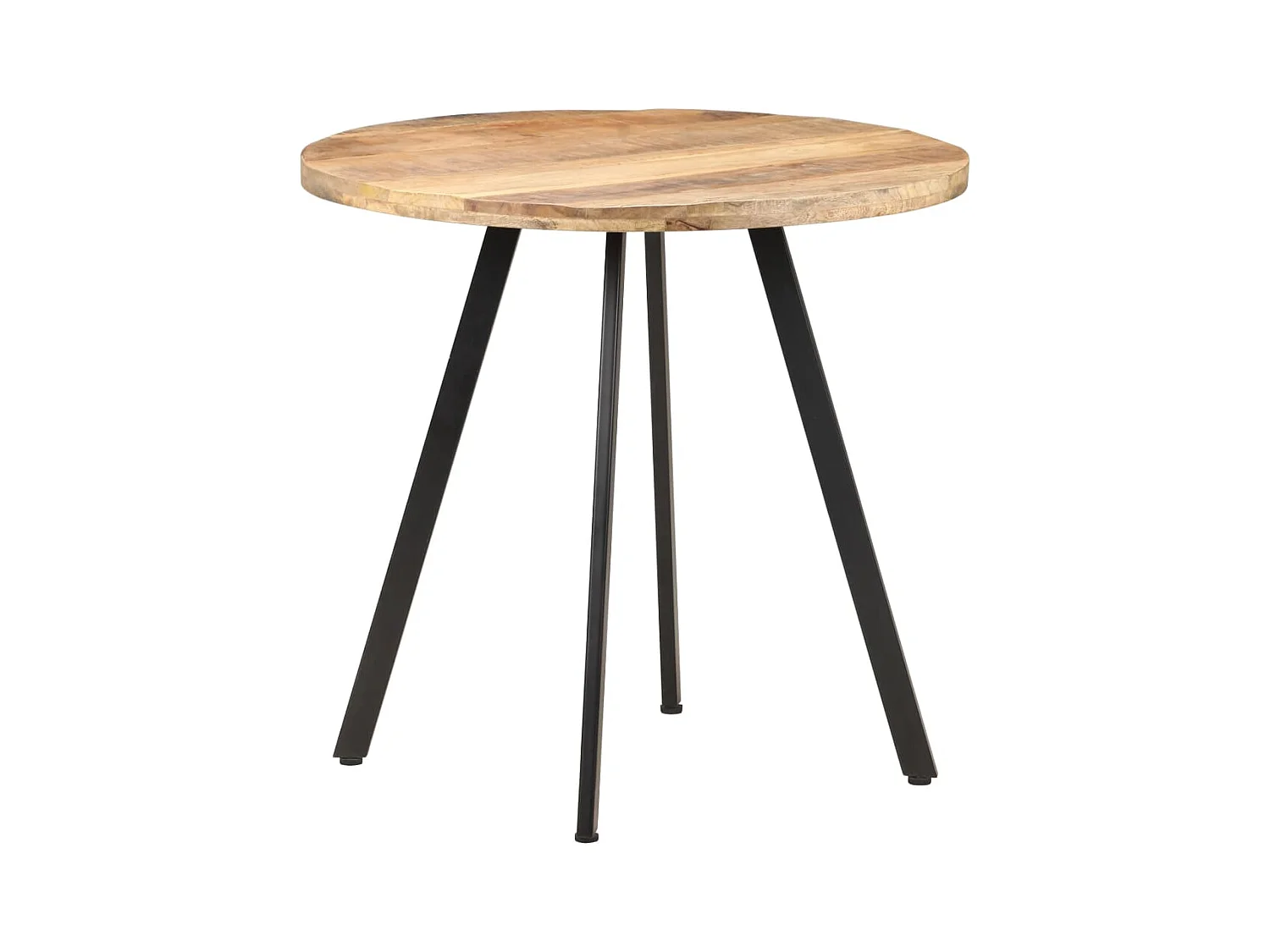 Table de salle à manger 80 cm Bois de manguier brut